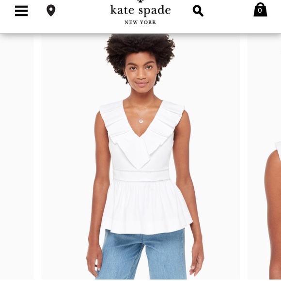 kate spade Tops - Gorgeous white blouse from Kate spade
